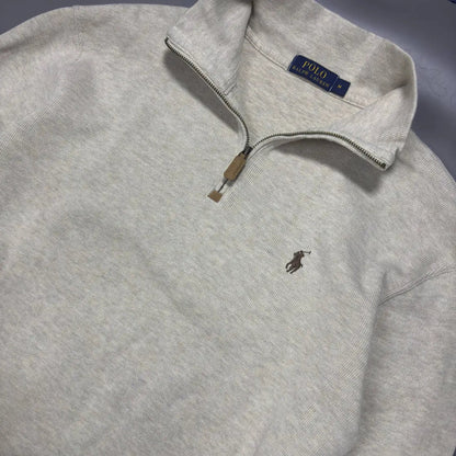 Beige Half Zip Ralph Lauren - M – New, Never Worn - Revaleur