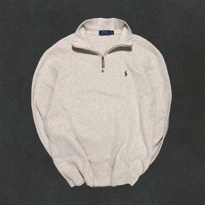 Beige Half Zip Ralph Lauren - M – New, Never Worn - Revaleur