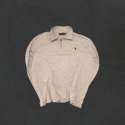 Beige Half Zip Ralph Lauren - XL - Good Condition - Revaleur