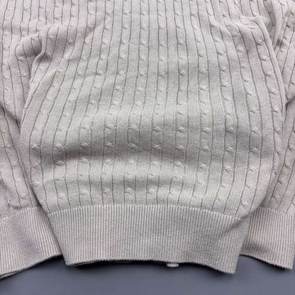 Beige Knitted Polo Shirt Massimo Dutti - XXL - New, Never Worn - Revaleur