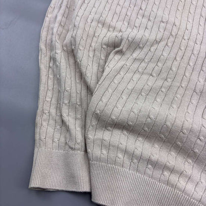 Beige Knitted Polo Shirt Massimo Dutti - XXL - New, Never Worn - Revaleur