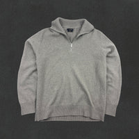 Beige Massimo Dutti Half Zip - Men M - Very Good - Revaleur