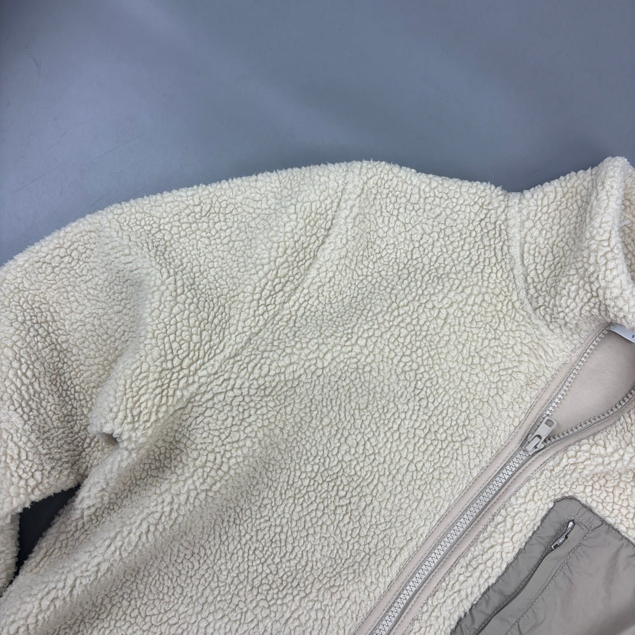 Beige Profuomo Fleece Jacket - Men S - Very Good - Revaleur