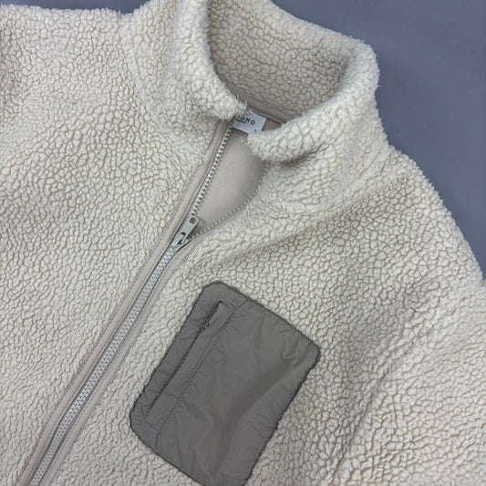 Beige Profuomo Fleece Jacket - Men S - Very Good - Revaleur