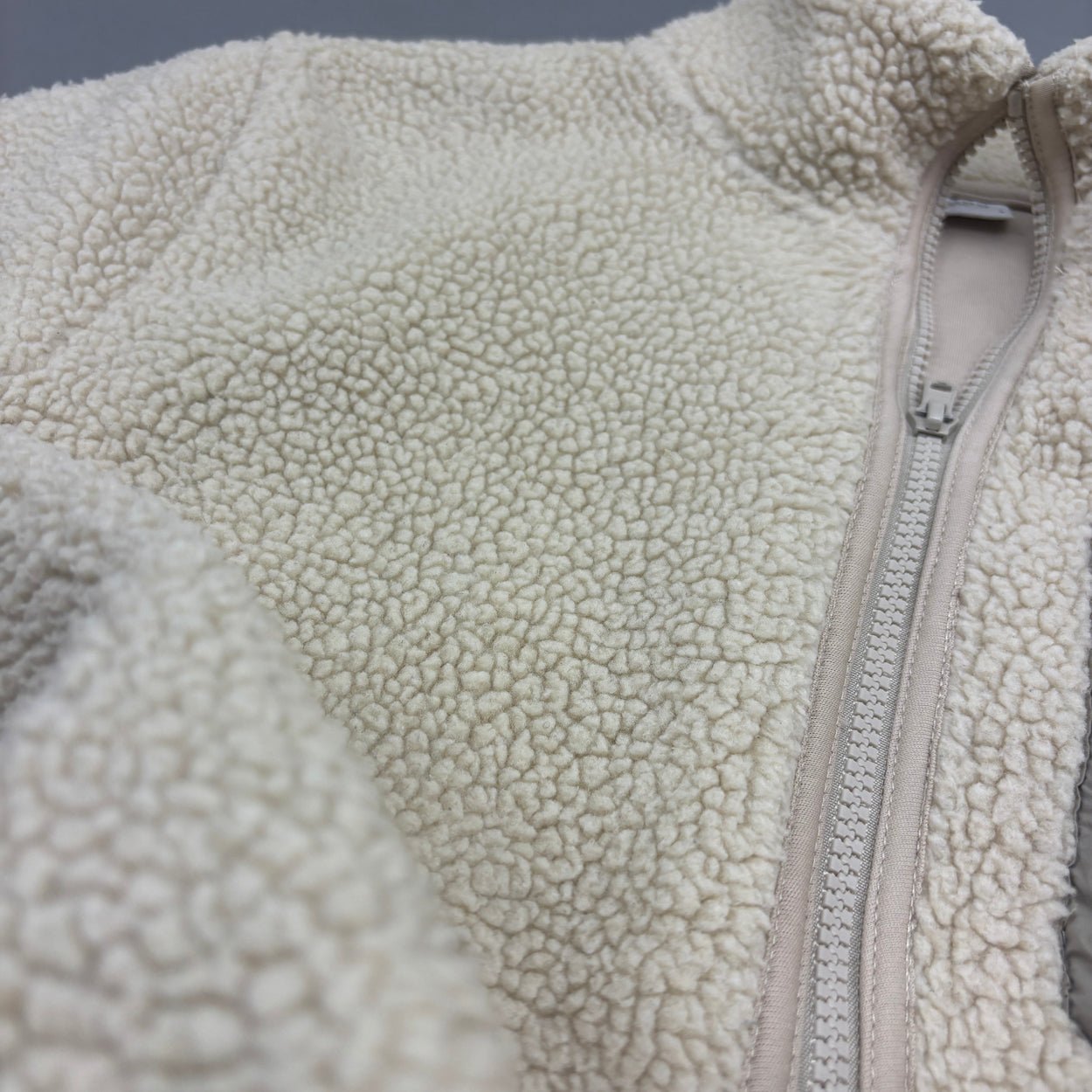 Beige Profuomo Fleece Jacket - Men S - Very Good - Revaleur