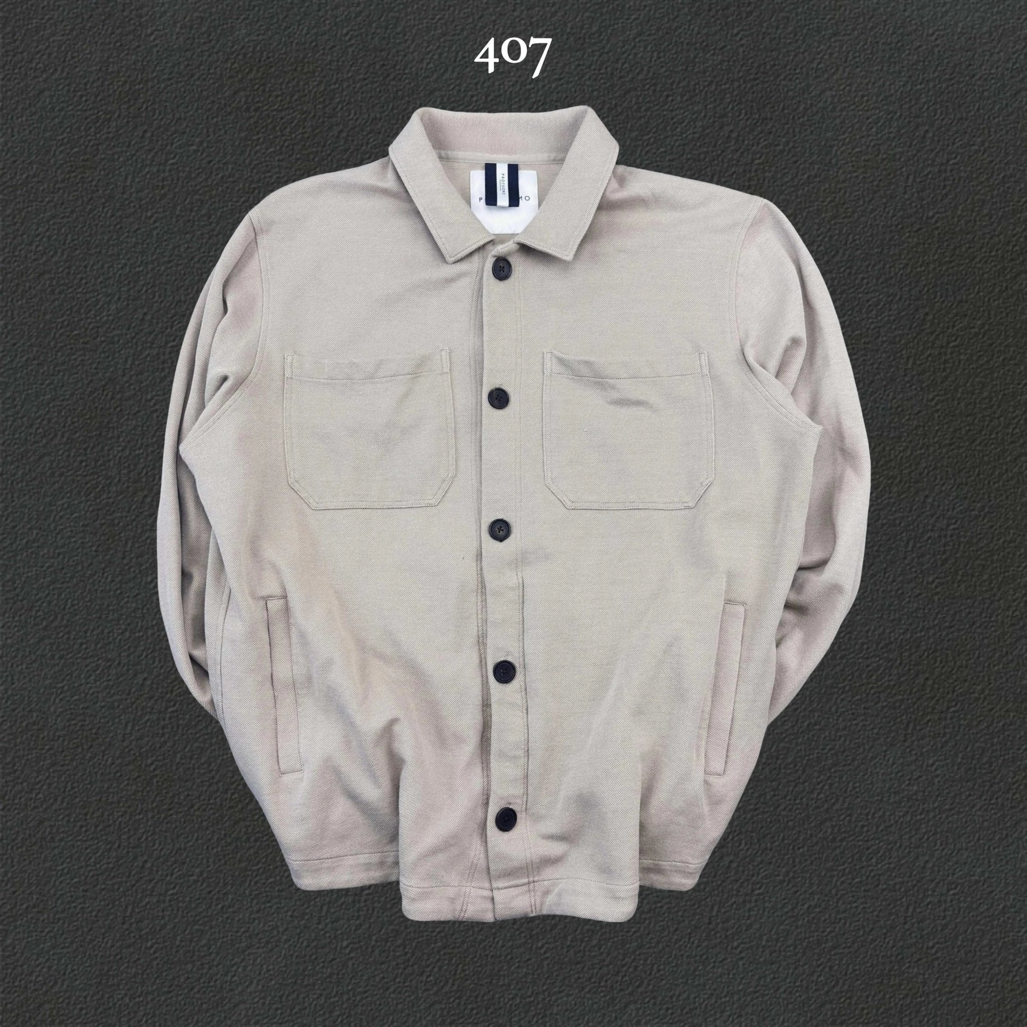 Beige Profuomo Overshirt - Men XL - New - Revaleur