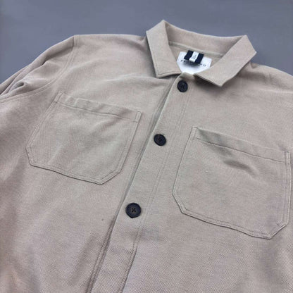 Beige Profuomo Overshirt - Men XL - New - Revaleur