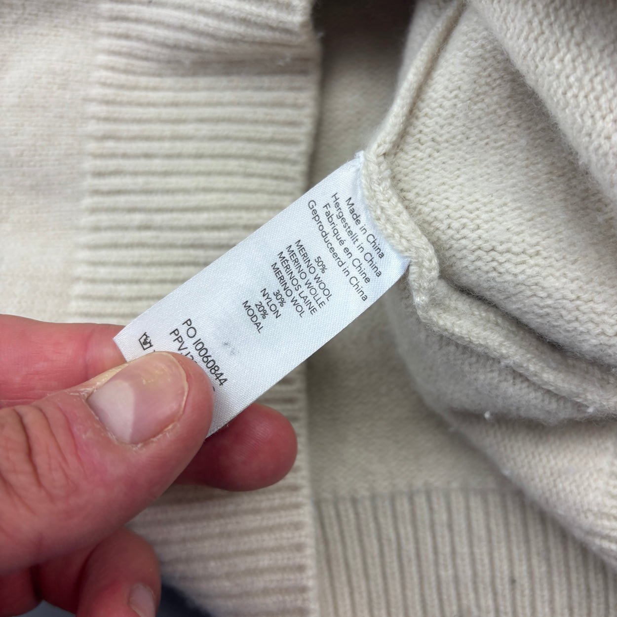 Beige Profuomo Turtleneck - Men S - Very Good - Revaleur