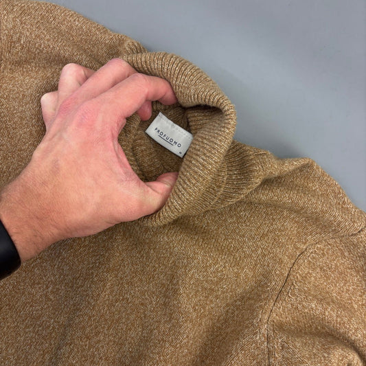 Beige Profuomo Turtleneck - Women M - New - Revaleur