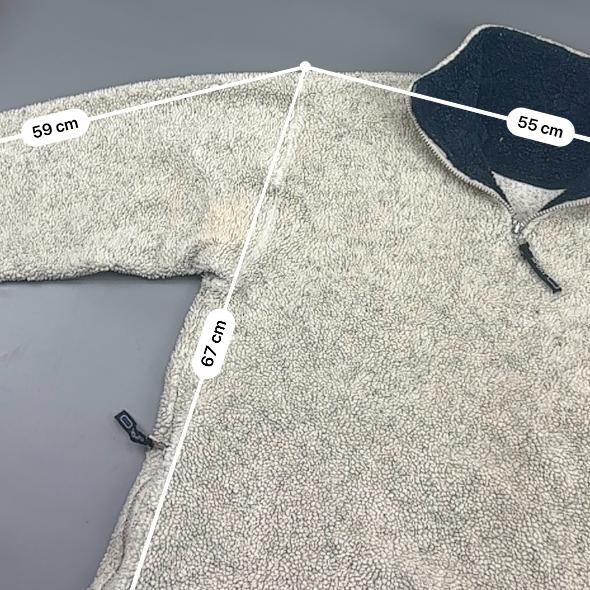 Beige Ralph Lauren Fleece Jacket - Men M - Very Good - Revaleur