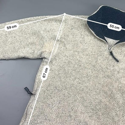 Beige Ralph Lauren Fleece Jacket - Men M - Very Good - Revaleur