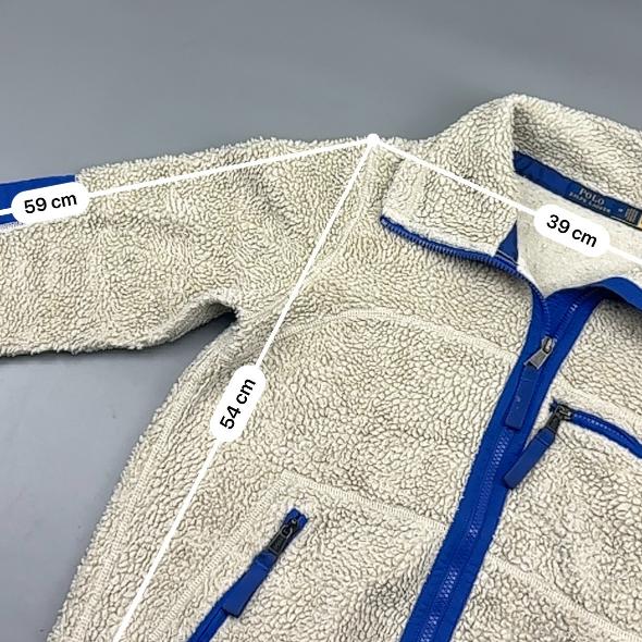 Beige Ralph Lauren Fleece Jacket - Men M - Very Good - Revaleur