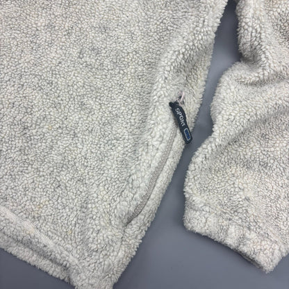 Beige Ralph Lauren Fleece Jacket - Men M - Very Good - Revaleur