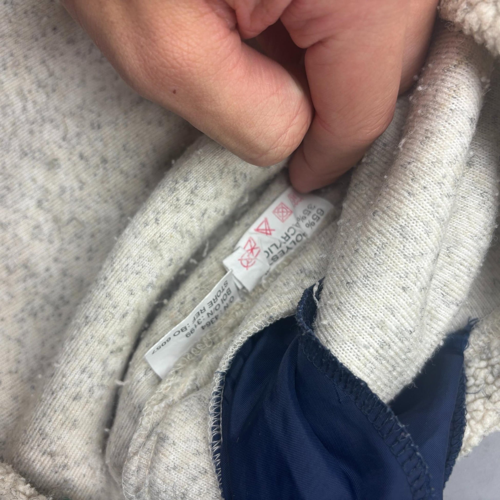 Beige Ralph Lauren Fleece Jacket - Men M - Very Good - Revaleur