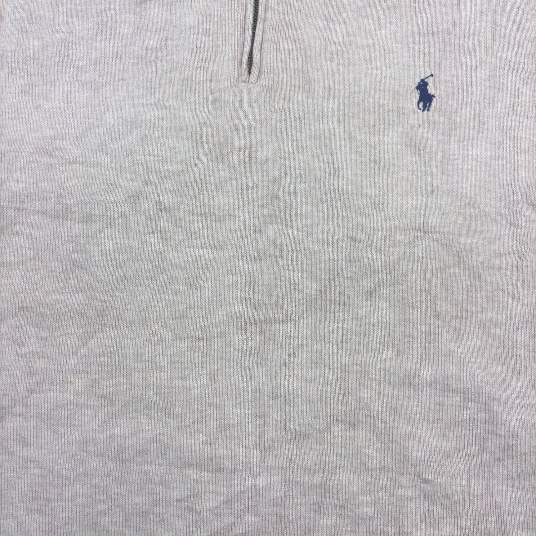 Beige Ralph Lauren Half Zip - Men M - Very Good - Revaleur