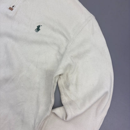 Beige Ralph Lauren Half Zip - Men S - Very Good - Revaleur