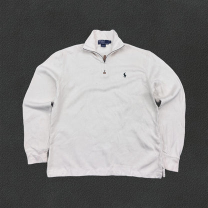 Beige Ralph Lauren Half Zip - Men S - Very Good - Revaleur