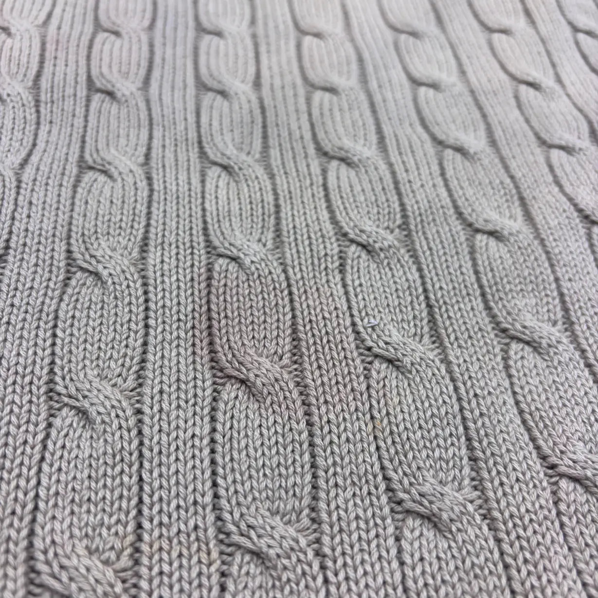 Beige Ralph Lauren Knitted Long - Sleeve Polo Shirt - M - Good Condition - Revaleur