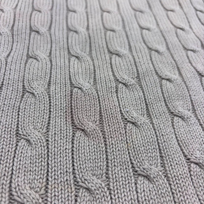 Beige Ralph Lauren Knitted Long - Sleeve Polo Shirt - M - Good Condition - Revaleur