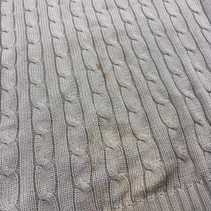 Beige Ralph Lauren Knitted Long - Sleeve Polo Shirt - M - Good Condition - Revaleur