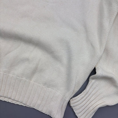 Beige Ralph Lauren Knitted Sweater - Men M - Very Good - Revaleur