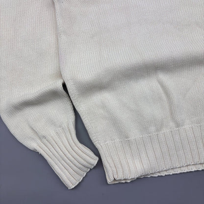 Beige Ralph Lauren Knitted Sweater - Men M - Very Good - Revaleur