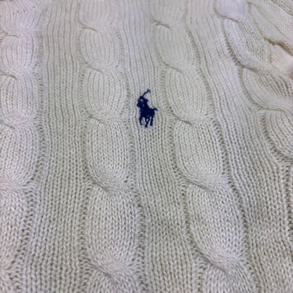Beige Ralph Lauren Knitted Sweater - S - Excellent Condition - Revaleur