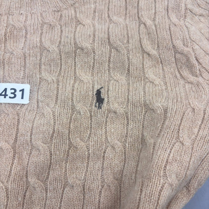 Beige Ralph Lauren Knitted Sweater - Women M - Very Good - Revaleur