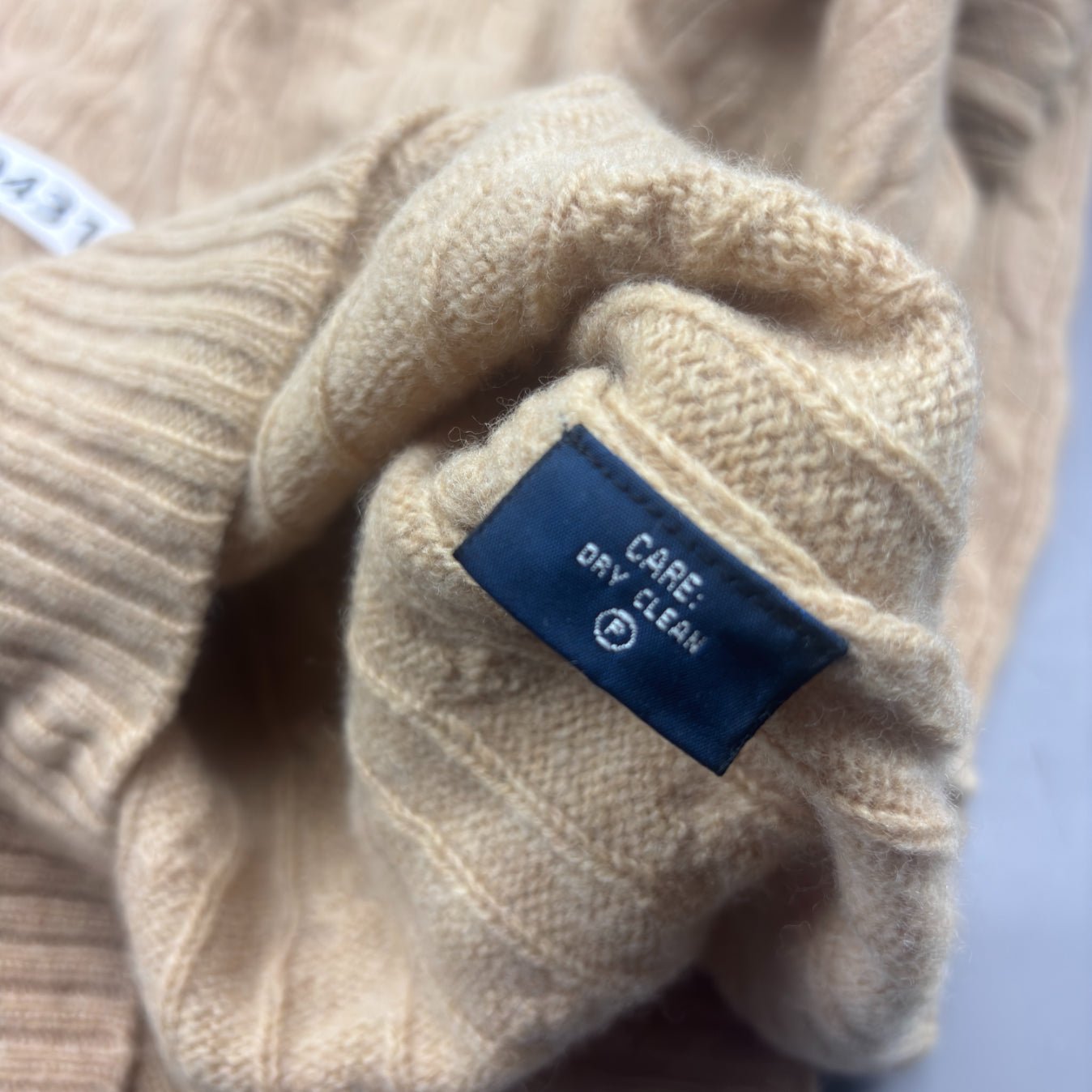 Beige Ralph Lauren Knitted Sweater - Women M - Very Good - Revaleur