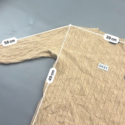 Beige Ralph Lauren Knitted Sweater - Women M - Very Good - Revaleur