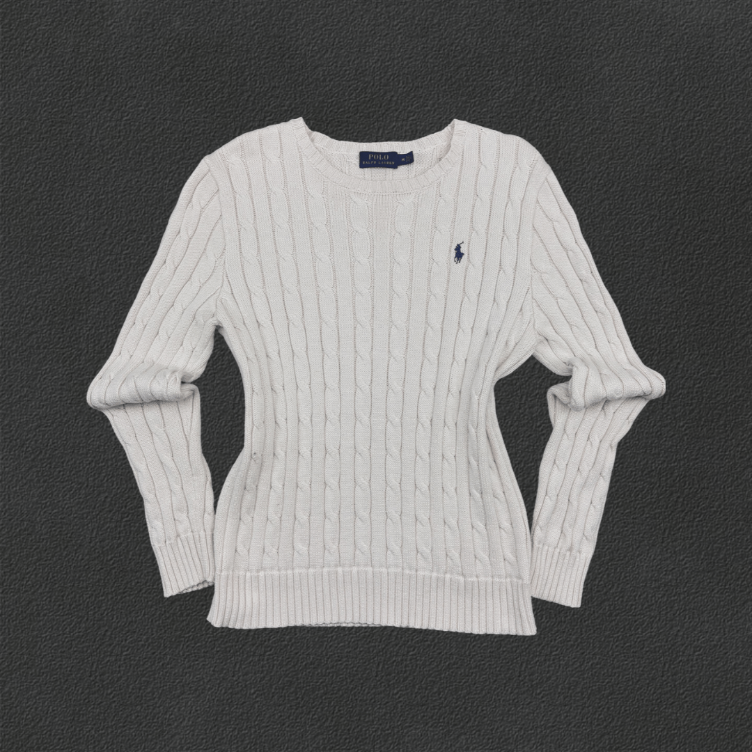 Beige Ralph Lauren Knitted Sweater - Women M - Very Good - Revaleur