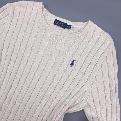 Beige Ralph Lauren Knitted Sweater - Women M - Very Good - Revaleur