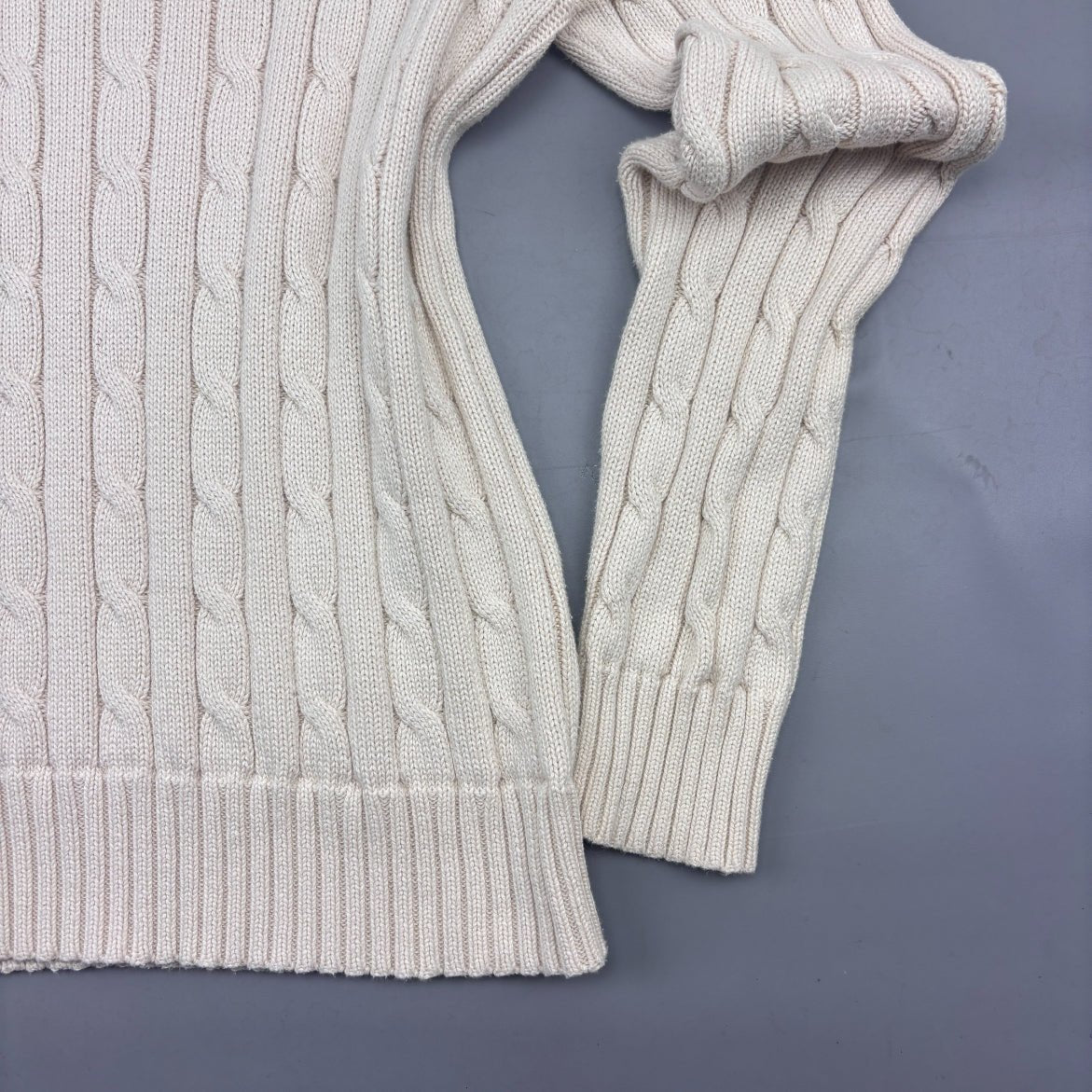 Beige Ralph Lauren Knitted Sweater - Women M - Very Good - Revaleur