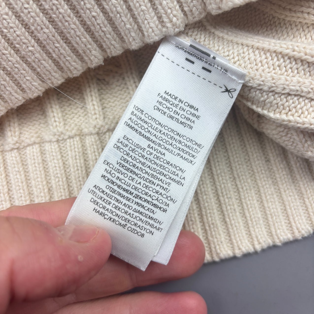 Beige Ralph Lauren Knitted Sweater - Women M - Very Good - Revaleur