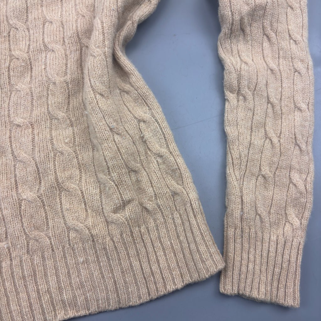 Beige Ralph Lauren Knitted Sweater - Women M - Very Good - Revaleur