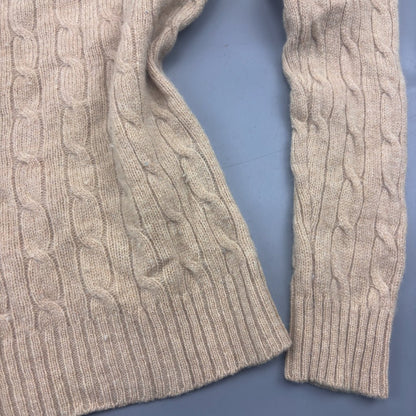 Beige Ralph Lauren Knitted Sweater - Women M - Very Good - Revaleur