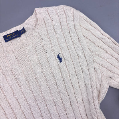 Beige Ralph Lauren Knitted Sweater - Women M - Very Good - Revaleur