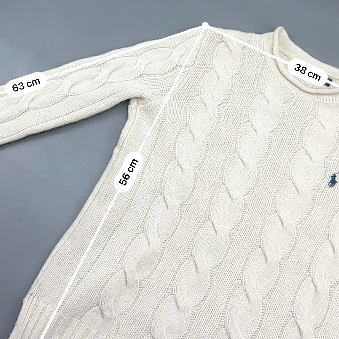 Beige Ralph Lauren Knitted Sweater - Women XS - New - Revaleur