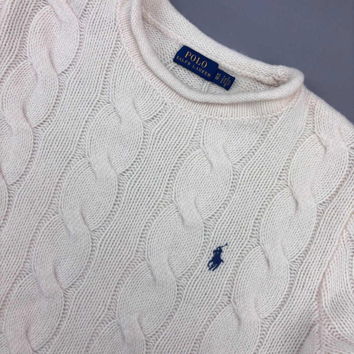 Beige Ralph Lauren Knitted Sweater - Women XS - New - Revaleur