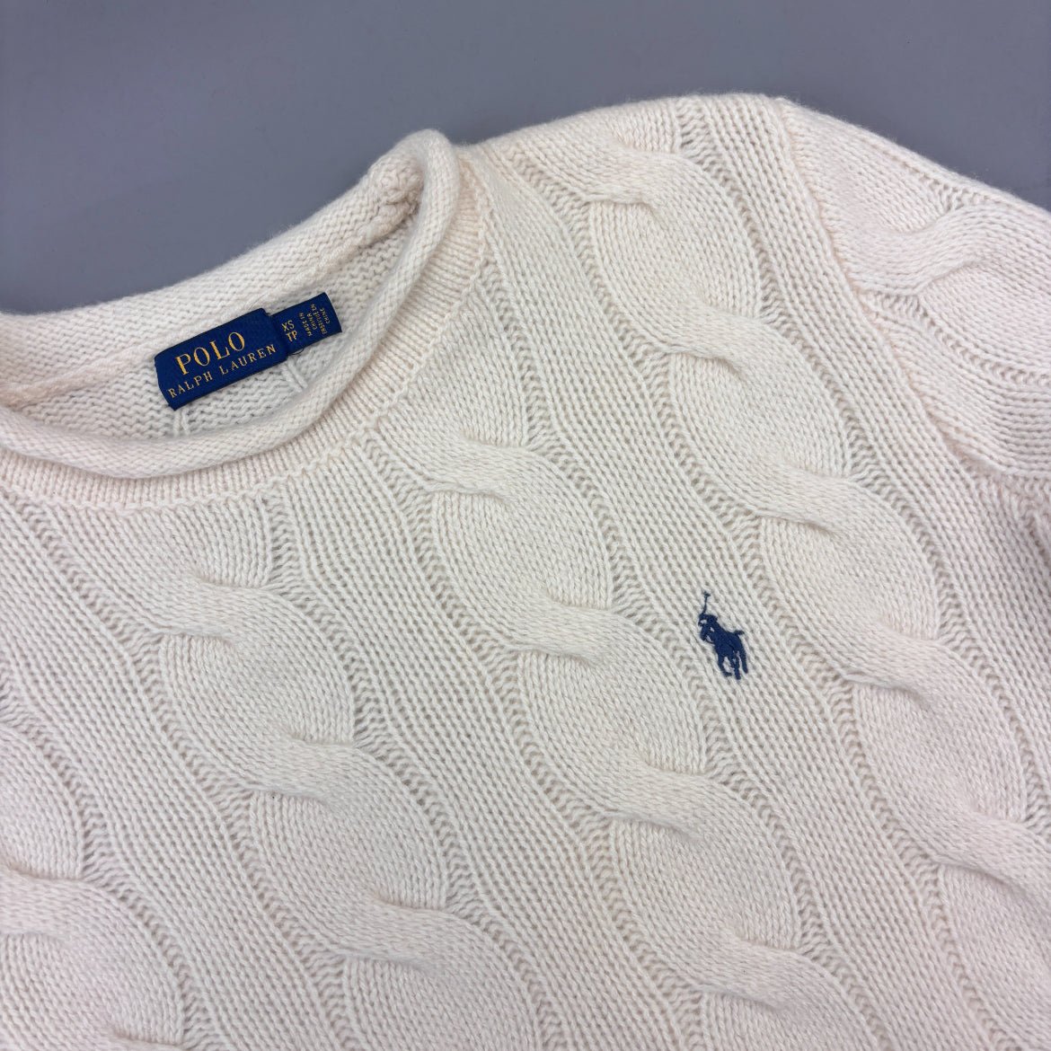 Beige Ralph Lauren Knitted Sweater - Women XS - New - Revaleur