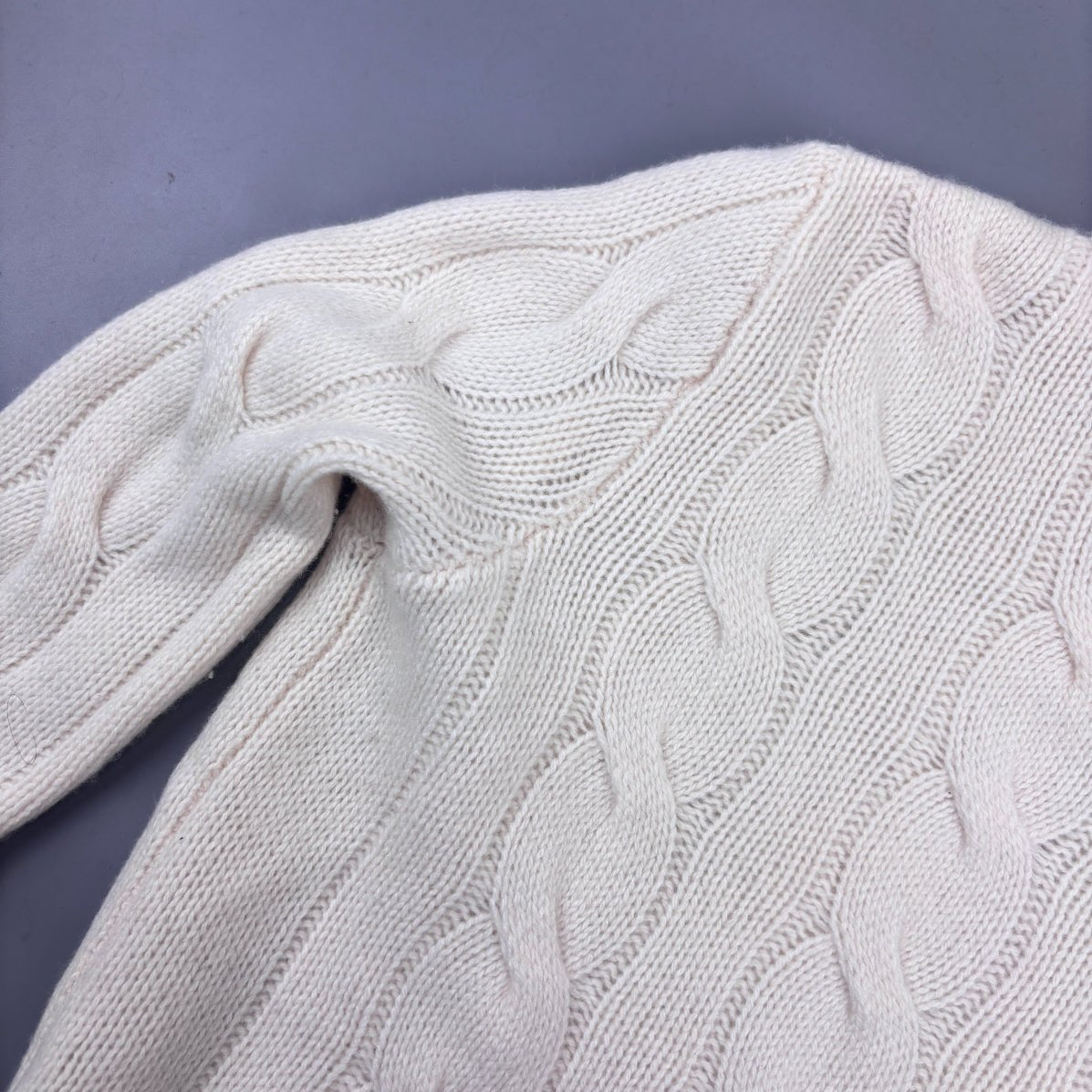 Beige Ralph Lauren Knitted Sweater - Women XS - New - Revaleur