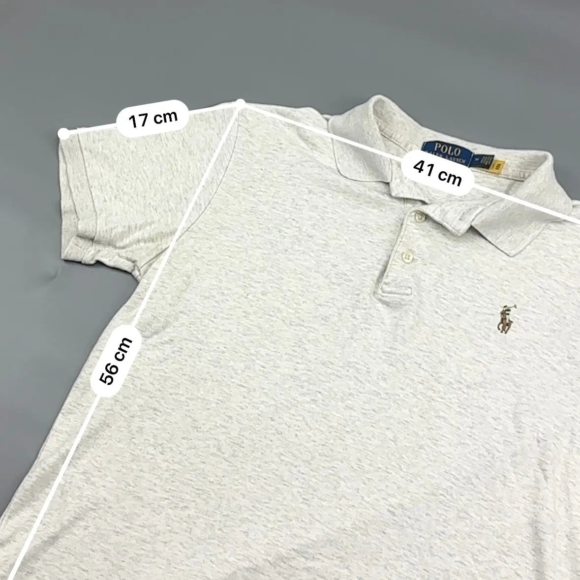 Beige Ralph Lauren Polo Shirt - M - Very Good - Revaleur
