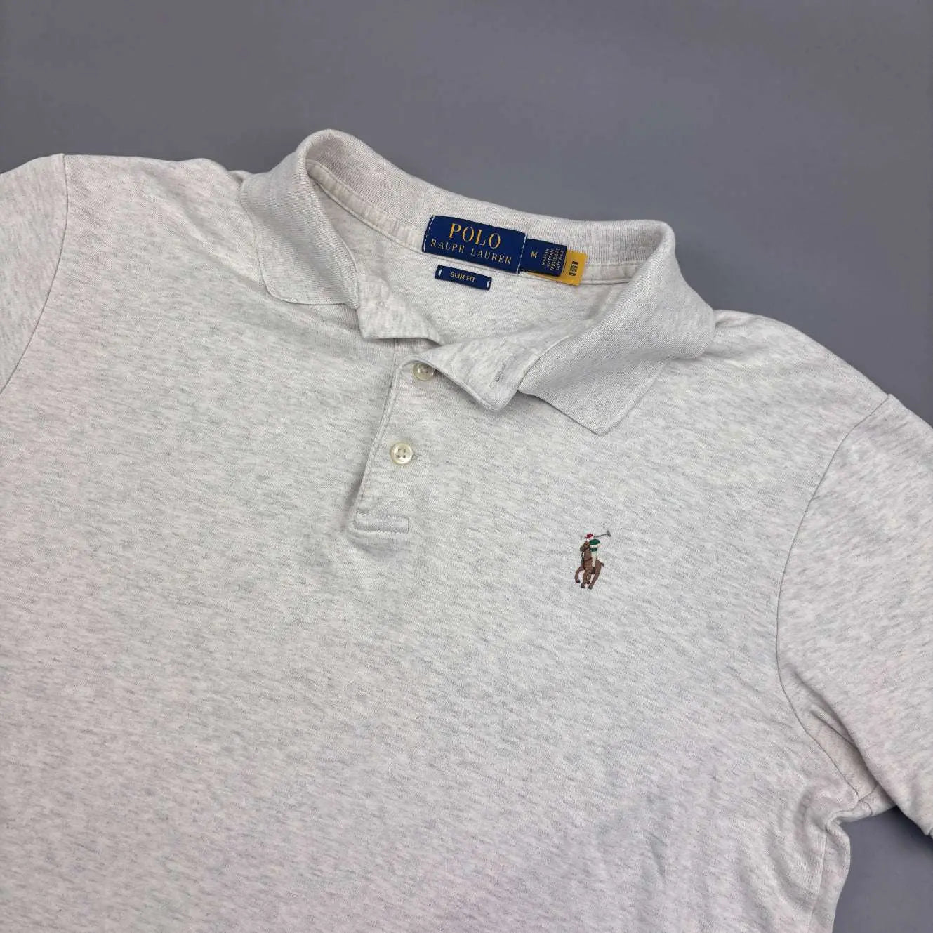 Beige Ralph Lauren Polo Shirt - M - Very Good - Revaleur
