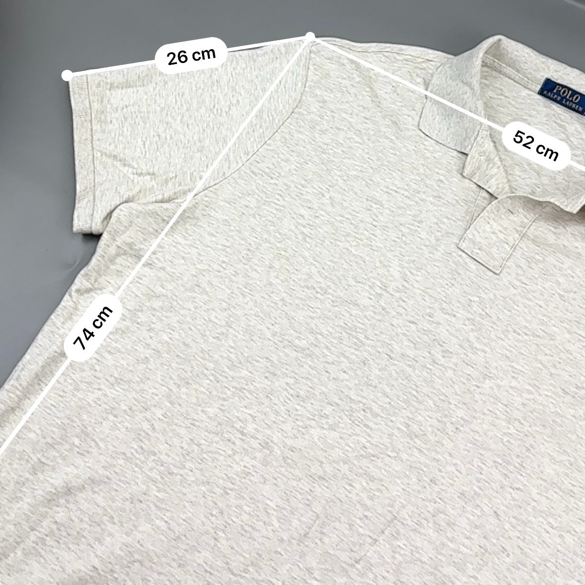 Beige Ralph Lauren Polo Shirt - Men XL - Very Good - Revaleur