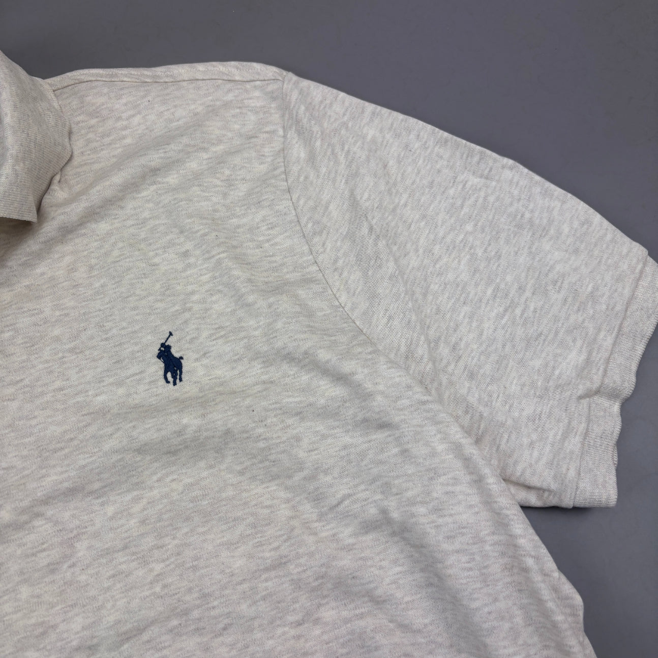 Beige Ralph Lauren Polo Shirt - Men XL - Very Good - Revaleur