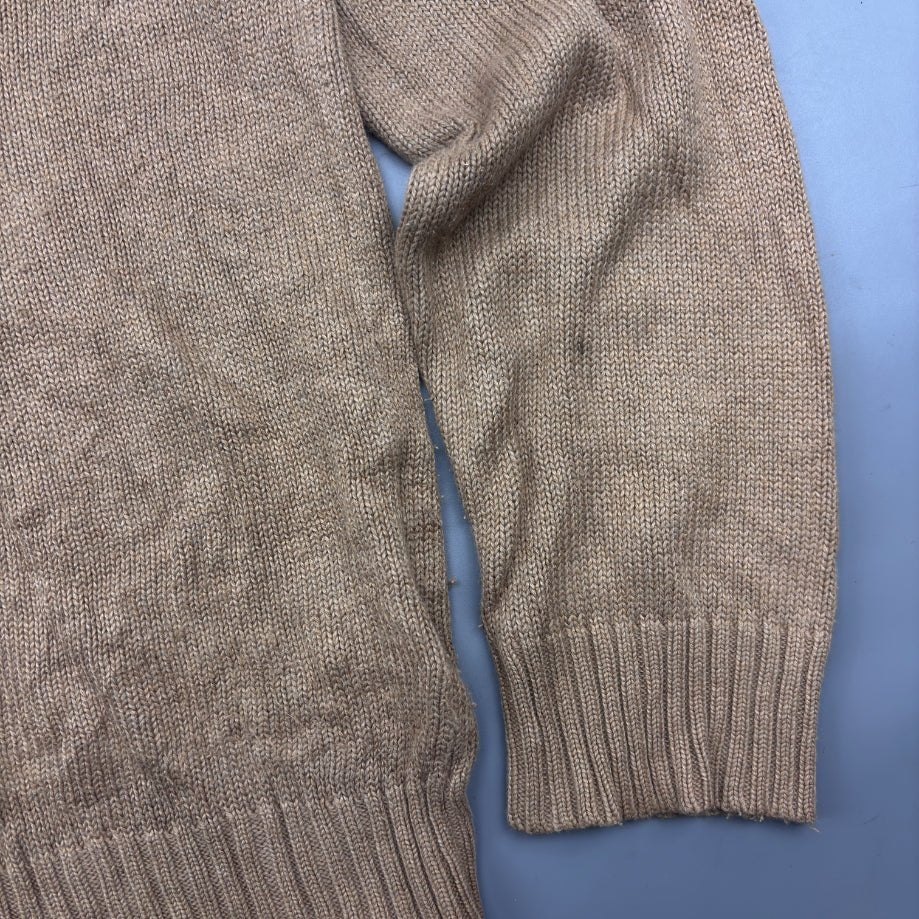 Beige Ralph Lauren V - neck Sweater - S - Very Good - Revaleur