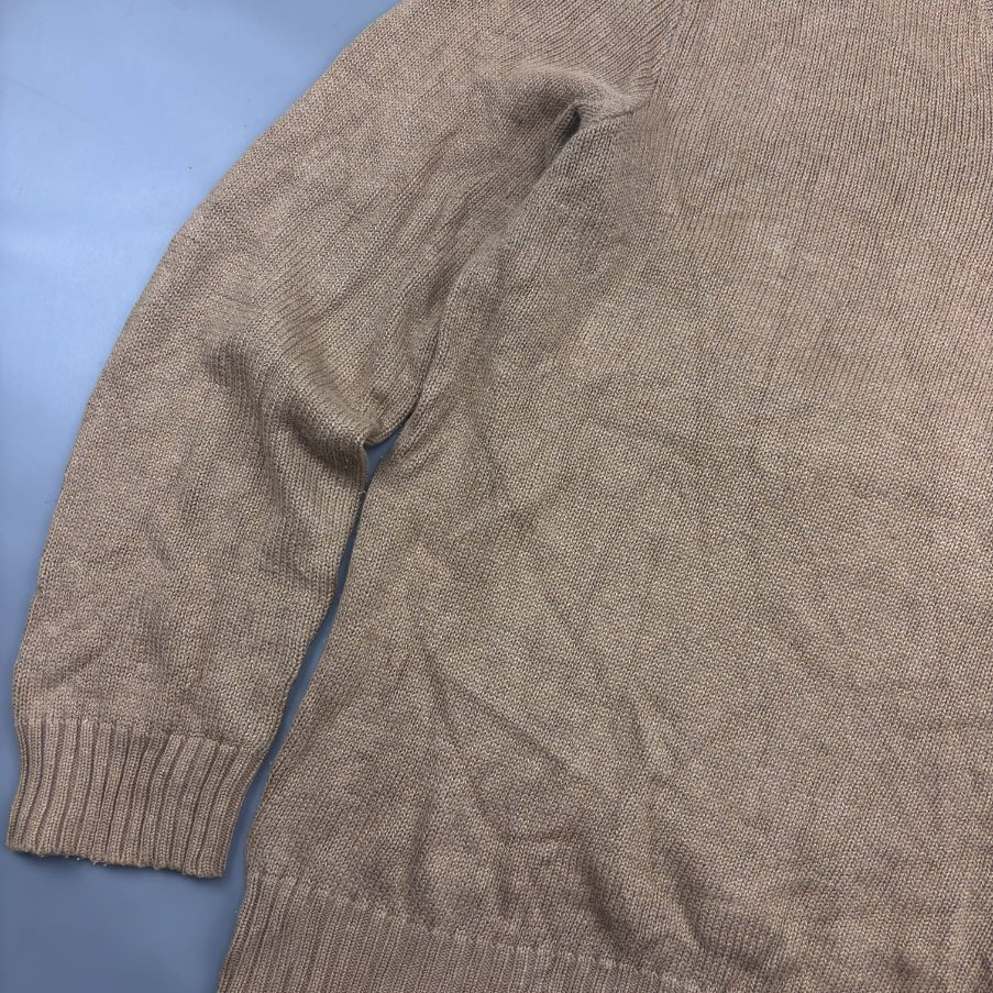 Beige Ralph Lauren V - neck Sweater - S - Very Good - Revaleur