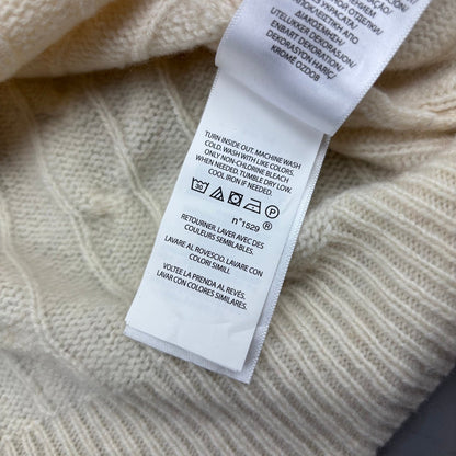 Beige Ralph Lauren V - neck Sweater - Women S - Very Good - Revaleur