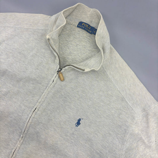 Beige Ralph Lauren Zip Vest - Men L - Very Good - Revaleur