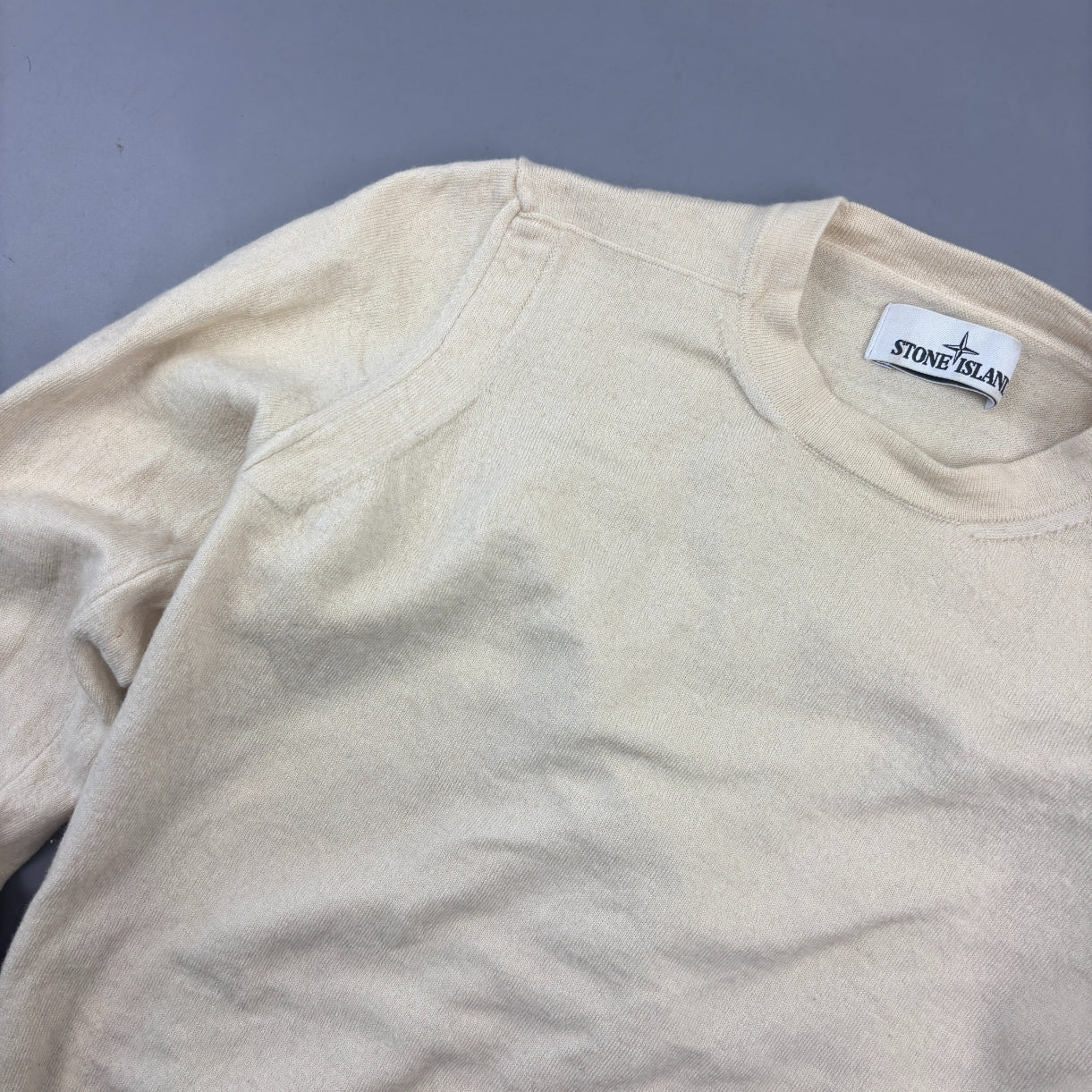 Beige Stone Island Jumper - Men XS - Very Good - Revaleur